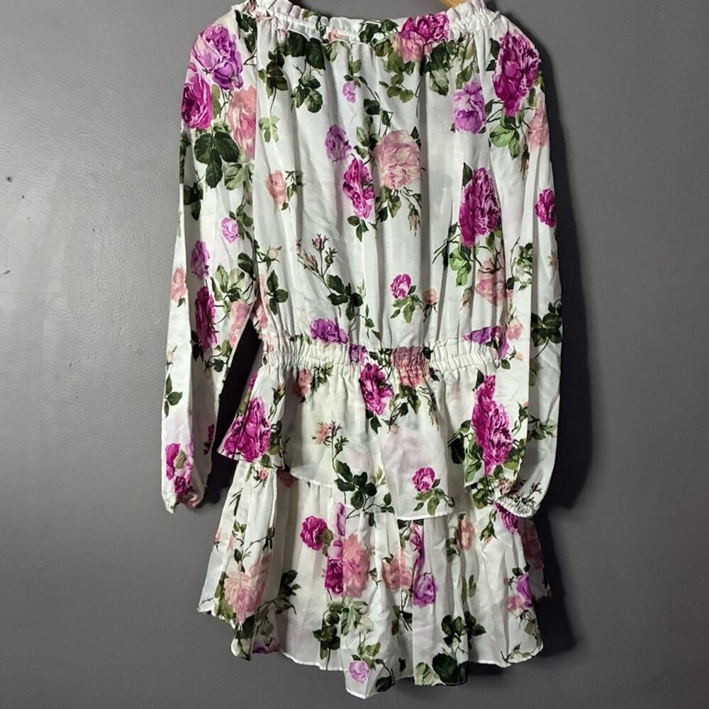 LoveShackFancy Venetian Island Dress Rose Print Ballet Blush Pink Feminine M 6/8 - Picture 8 of 9